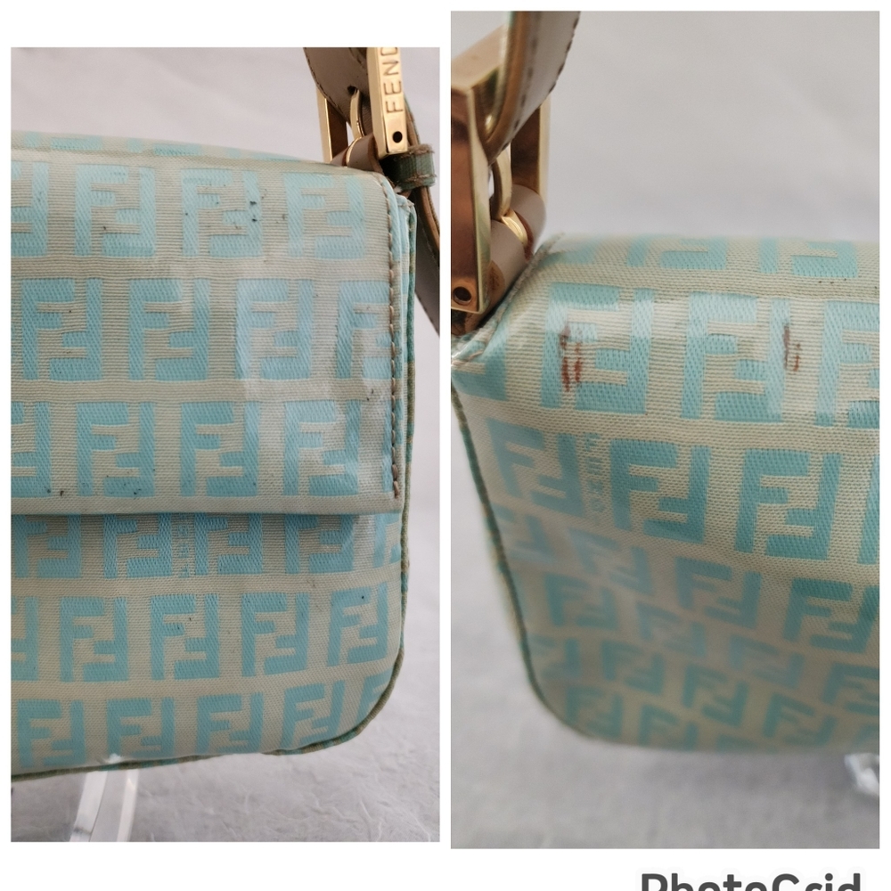 Auth Fendi Zucchini Mama Baguette Shoulder Bag - Picture 11 of 11